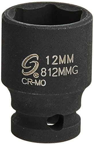 Sunex 812MMG 1/4-Inch Drive 12-Mm Magnetic Impact Socket