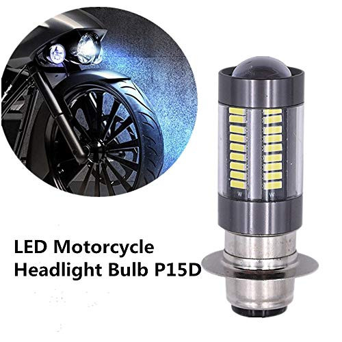 Usee LED Motorcycle Headlight Bulb P15D H6M Hi Lo Beam 33W 1000LM Extremely Bright White for Yamaha Suzuki Kawasaki