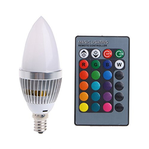 jiomia E12 3W RGB LED 15 Colors Changing Candle Light Bulb Lamp w/Remote Control AC85-265V (E12) jiomia E12 3W RGB LED 15 Colors Changing Candle Light Bulb Lamp w/Remote Control AC85-265V (E12)