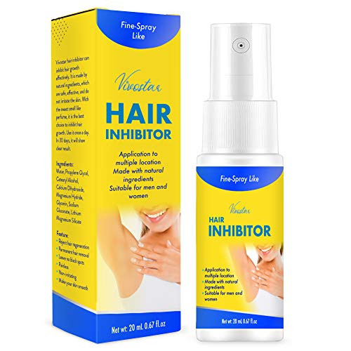 Hair Inhibitor, Painless Hair Growth Stop Spray, Hair Removal Spray, Non-Irritating Hair Removal Inhibitor, for Face, Underarm, Arm, Leg, Bikini, with Pleasant Scent, 20ML Hair Inhibitor, Painless Hair Growth Stop Spray, Hair Removal Spray, Non-Irritating Hair Removal Inhibitor, for Face, Underarm, Arm, Leg, Bikini, with Pleasant Scent, 20ML