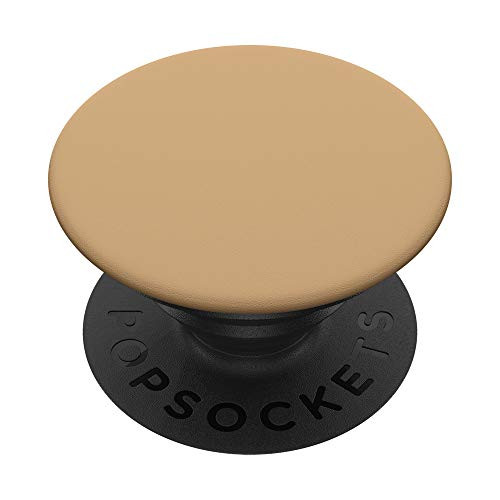 Elegant Tan Sandy Beige Nude Sand Matte Solid Color PopSockets PopGrip: Swappable Grip for Phones  and  Tablets