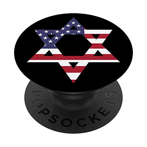 US Flag Star Of David Jewish Stars and Strips PopSockets PopGrip: Swappable Grip for Phones  and  Tablets