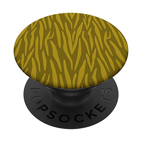 Dark Green Olive Zebra Print Animal AEW165 PopSockets PopGrip: Swappable Grip for Phones  and  Tablets