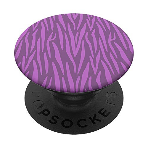 Light Pink Lavender Zebra Print Animal AEW149 PopSockets PopGrip: Swappable Grip for Phones  and  Tablets