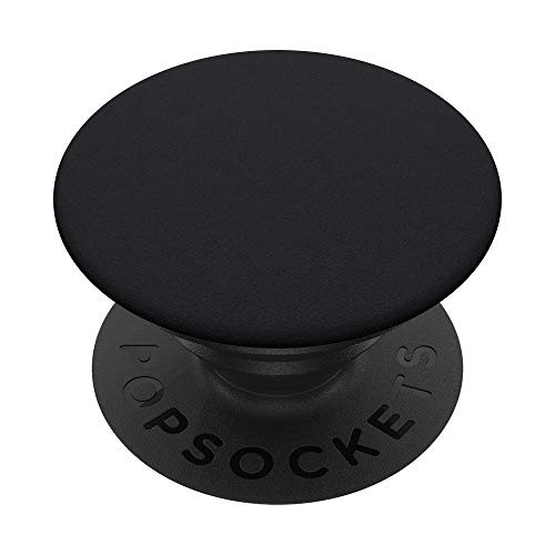 Matte Black PopSockets PopGrip: Swappable Grip for Phones  and  Tablets