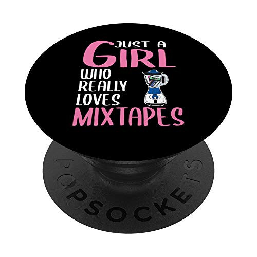 Womens Gift Just A Girl Who Really Loves Mixtapes PopSockets PopGrip: Swappable Grip for Phones and Tablets Womens Gift Just A Girl Who Really Loves Mixtapes PopSockets PopGrip: Swappable Grip for Phones and Tablets