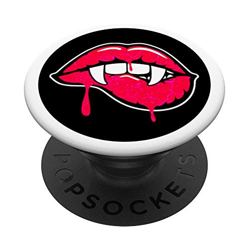 Sexy Lips Blood and Fangs Vampire Gift PopSockets Grip and Stand for Phones and Tablets Sexy Lips Blood and Fangs Vampire Gift PopSockets Grip and Stand for Phones and Tablets