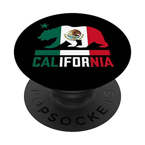 California Bear Mexican Flag State PopSockets PopGrip: Swappable Grip for Phones  and  Tablets