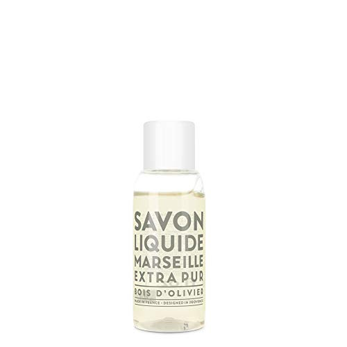 Compagnie de Provence Savon de Marseille Extra Pure Liquid Soap, Olive Wood - 1 Oz Travel