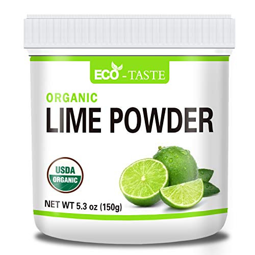 Organic Lime Powder, 5.3oz(150g), Rich in Vitamins and Antioxidants, Vegan Friendly, No Additives, Non-GMO