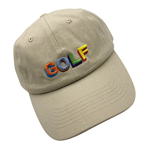 HSYZZY wuxianyong Golf Dad Hat Baseball Cap 3D Embroidered Adjustable Snapback Unisex Beige ,One Size