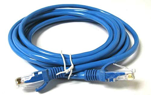 BRY RJ45 CAT 6 10ft Patch Network Cable Blue - Cat6 Ethernet LAN Network Internet Computer Solid Wire 23 AWG UTP Cable 10 feet