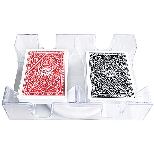YH Poker 2 Deck Revolving Rotating Canasta Playing Card Tray