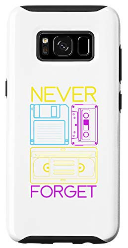 Galaxy S8 Never forget VHS, Floppy Disc and Cassette Tapes gifts Case