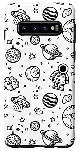 Galaxy S10 Galaxy Gift for Space Lover Astronaut Gift Planets and Stars Case