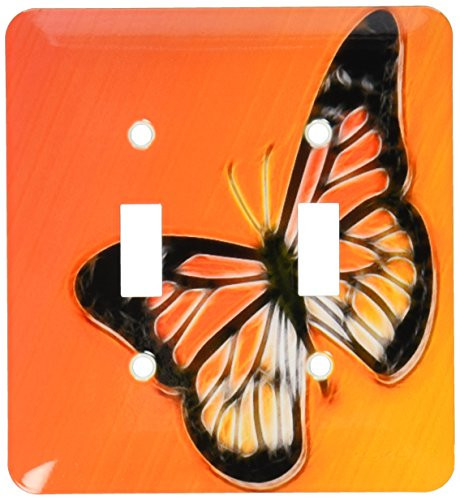 3dRose LLC lsp_12548_2 Monarch Butterfly B Double Toggle Switch