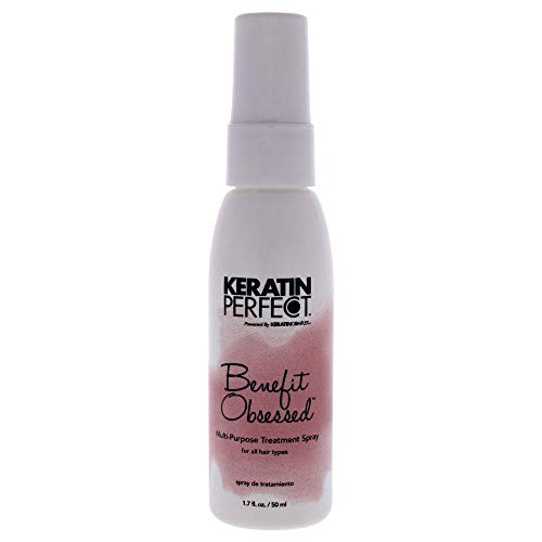 Keratin Perfect Benefit Obsessed MultiPurpose Treatment Spray For All Hair Types Nourishes Protects Prolongs Treatment No Added Sulfates or Sodium Chloride oz I0099346, 1.7 Ounce