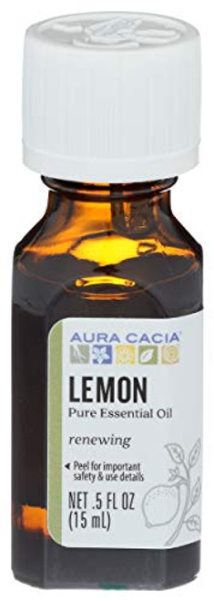 Aura Cacia Essential Oil Lemon, 0.5 oz. Aura Cacia Essential Oil Lemon, 0.5 oz.