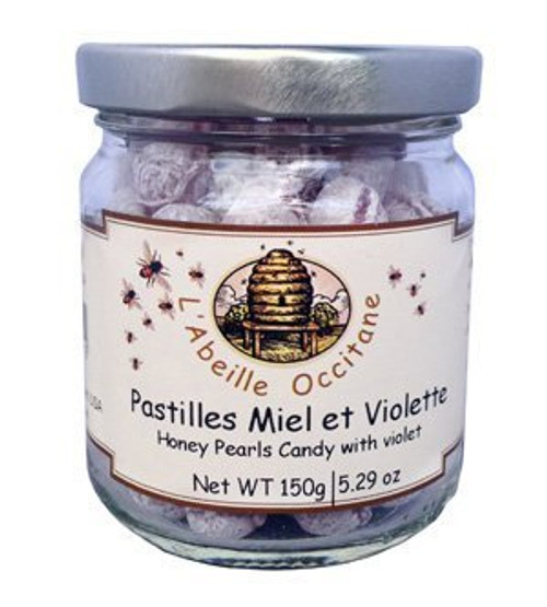 Honey Pearls Candy with Violet 150 g by L'Abeille Occitane by l'Abeille Occitane