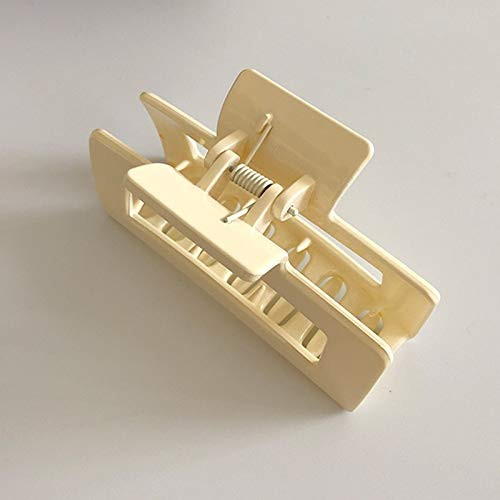 Rectangle Hair Claws Solid Color Plastic Hair Grab Clips Women Korean Hair Accessories for Girls Buckle Bath Ponytail Holder Rectangle Hair Claws Solid Color Plastic Hair Grab Clips Women Korean Hair Accessories for Girls Buckle Bath Ponytail Holder