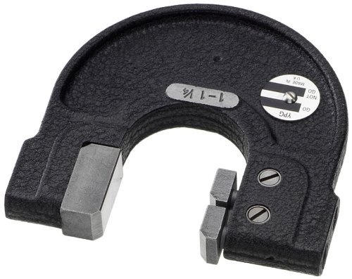 YPG C1X Adjustable Limit Snap Gage with Hardened Steel Anvils, 0 inch-1/4 inch Measuring Range
