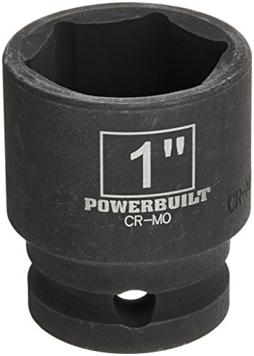 Powerbuilt 1/2" Drive 6 Pt. SAE Impact Socket 1" - 647159