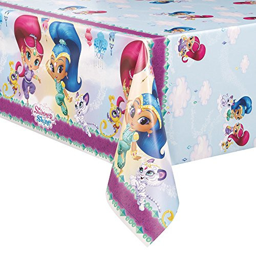 Unique Shimmer and Shine Plastic Tablecloth, 84" x 54" Unique Shimmer and Shine Plastic Tablecloth, 84" x 54"