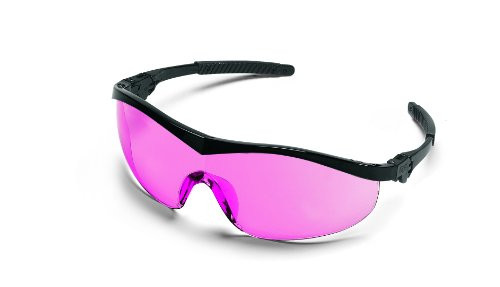 MCR Safety ST11V Storm Ratchet Bayonet Temple Single Lens Glasses with Black Frame and Vermillion Lens MCR Safety ST11V Storm Ratchet Bayonet Temple Single Lens Glasses with Black Frame and Vermillion Lens