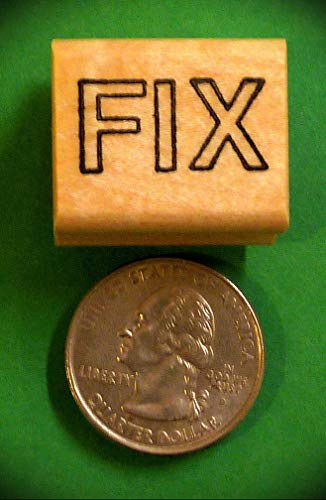 Rubber Stamps Fix - Teacher's Stamp for Teaching Card Making, DIY Crafts, Scrapbooking