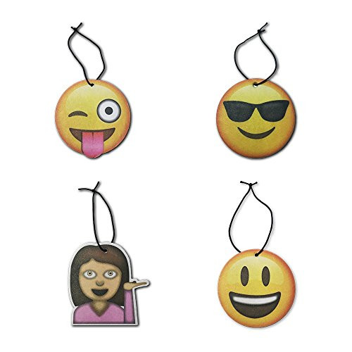 I EM JI Emoji Air Fresheners Pina Colada Scent - 4 Pack