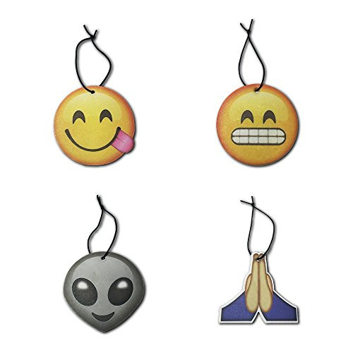 I EM JI Emoji Air Fresheners Pine Scent - 4 Pack