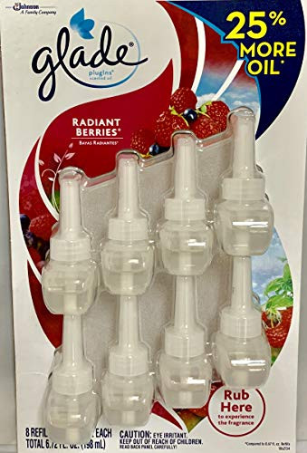 Glade Limited Edition PlugIns Scented Oils Refills 8 Ct - Radiant Berries