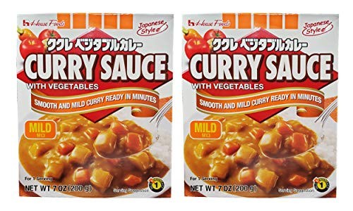 House Foods Curry Sauce with Vegetables Mild (2 Pack, Total of 14oz) House Foods Curry Sauce with Vegetables Mild (2 Pack, Total of 14oz)