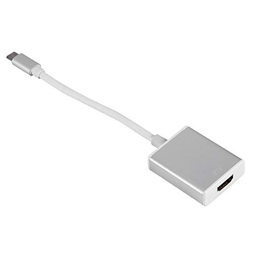 MAGT Type C Adapter USB C USB 3.1 Type C to HDMI 4K HDTV Digital Adapter Cable Converter for MacBook PCS for HDTV Projector(Silver)
