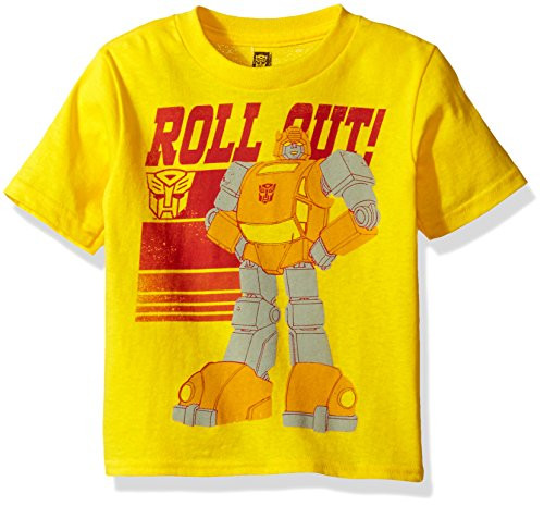 Transformers Boys' Toddler Graphic Short Sleeve T-Shirt, Yellow, 3T