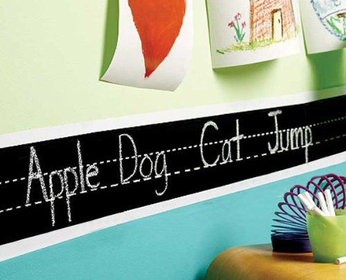 Dailinming Vinyl Alphabet Cursive Handwriting Chalkboard Worksheets Wall Decal Stickers Ideal To Teach The Alphabet And Writing
