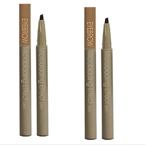 Long-Lasting Microblading Effect Pen Waterproof Natural-Looking Defining Eyebrow Filler Pen Creates Natural Looking Brows Effortlessly (1 Dark Brow)
