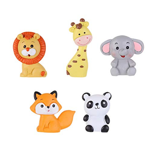 TOYANDONA 5 Pcs Jungle Animal Cake Decorations Resin Cupcake Topper Cake Picks Artificial Landscape Decoration Adornment for Cake Craft Home Wedding Birthday Party TOYANDONA 5 Pcs Jungle Animal Cake Decorations Resin Cupcake Topper Cake Picks Artificial Landscape Decoration Adornment for Cake Craft Home Wedding Birthday Party