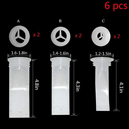 6pcs Grate Seal,Drain Backflow Preventer,Silicone Floor Drain, Anti-odor Drainer,One Way Valve for Pipes Tubes in Toilet, Bathroom Floor, Drain Seal Resist Smell