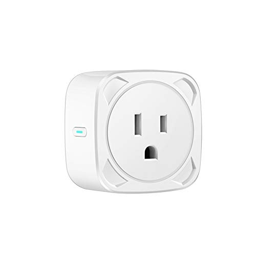 Smart Plug, WiFi Wireless Socket, Remote Control Timer Plug Switch, No Hub Required, Voice Control with Amazon,Alexa, Google Assistant