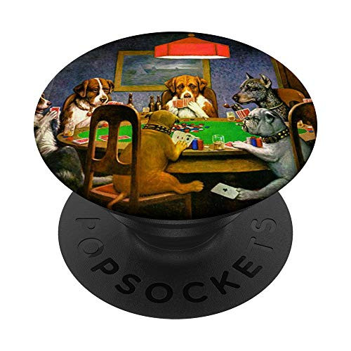 Coolidge Dogs Playing Poker PopSockets PopGrip: Swappable Grip for Phones  and  Tablets