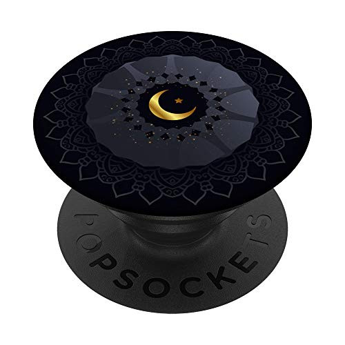 Crescent Moon And Star PopSockets PopGrip: Swappable Grip for Phones  and  Tablets