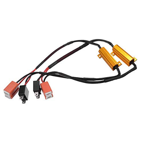 HeavenSense H7 50W 60R LED Decode Error Canceller Car Fog Light Singal Load Resistor Canbus