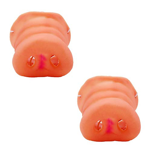 Soochat Pig Snout Nose Accessories with Elastic Band Pig Costume Party Favor Mask for Halloween Props Tricks Toy