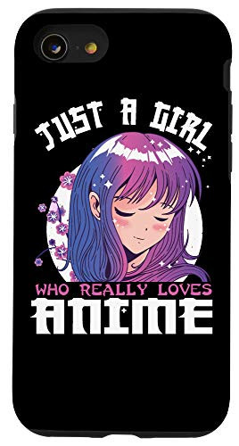 iPhone SE (2020) / 7 / 8 Anime Gifts for Teen Girls Just A Girl Who Loves Anime Case