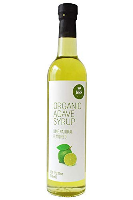 NBF Blue Organic Agave Nectar Syrup Lime Sweetener Natural Low Glycemic Index Non-GMO and Gluten-Free Natural Flavors (Lime, Large 17.2 Ounce) NBF Blue Organic Agave Nectar Syrup Lime Sweetener Natural Low Glycemic Index Non-GMO and Gluten-Free Natural Flavors (Lime, Large 17.2 Ounce)
