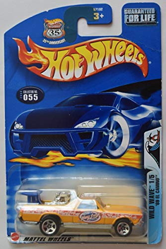 Hot Wheels Wild Wave 1/5, Yellow '69 EL Camino 55