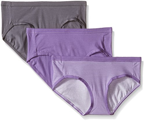 Hanes Ultimate Women's 3-Pack Cotton Stretch Hipster Panties, Assorted Q6, 8