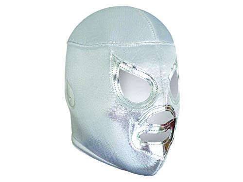 EL SANTO Lucha Libre Wrestling Mask (PRO - Fit) Costume Wear by Make It Count Silver EL SANTO Lucha Libre Wrestling Mask (PRO - Fit) Costume Wear by Make It Count Silver