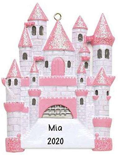 Personalized Castle Christmas Tree Ornament   Custom Writing Christmas Castle Gifts  Ornament with Name   Personalized Ornaments 2020